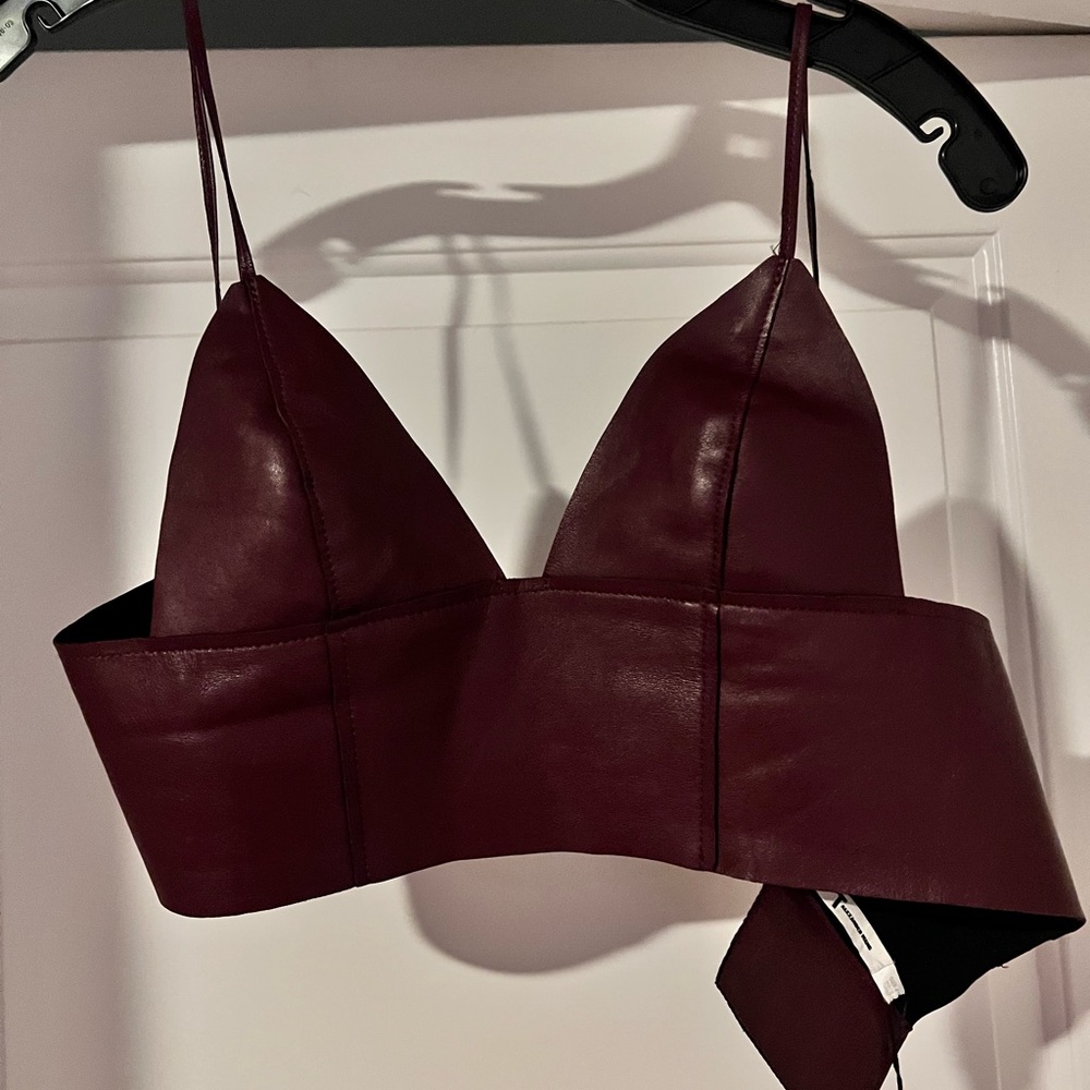 COPY - Alexander Wang Leather T Bralette